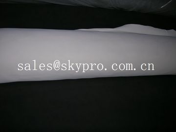 White / beige color foam neoprene rubber sheet  60" wide maximum