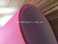 5mm 분홍색 첨단기술 매끄러운 운동 매트 주문 스크린 인쇄 요가 매트