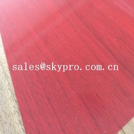 최고 약하게 0.3mm 빨간색 두 배 영화 및 겹빛 투명한 엄밀한 PVC 시트를 깔기