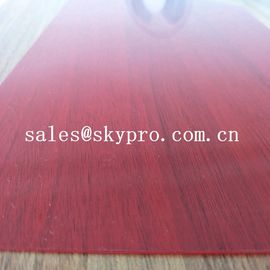 최고 약하게 0.3mm 빨간색 두 배 영화 및 겹빛 투명한 엄밀한 PVC 시트를 깔기