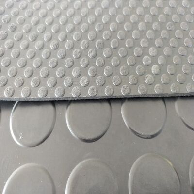 Water-proof Anti-skid Anti-fatigue Coin Pattern Rubber Floor Mats for Kitchen and Bathroom