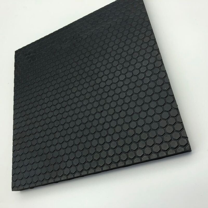 Anti-skidding Diamond and Pyramid Textured Rubber Mat 1.4M Width SBR Natural Rubber Flooring